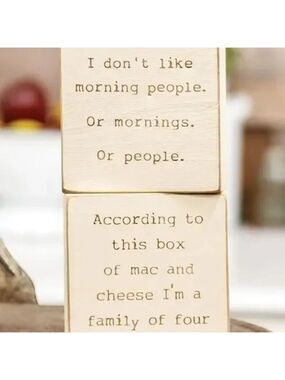 ($10) Morning People Block Set